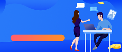 教师资格证面试班插画公众号首图背景