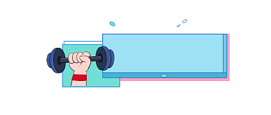 智能健身清新简约公众号logo背景