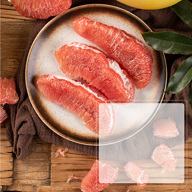 柚子水果食品淘宝主图直通车模板背景