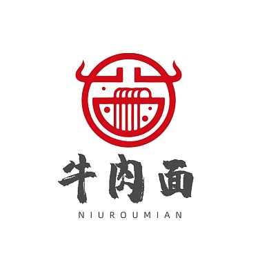 牛肉面炸酱面古典面馆LOGO