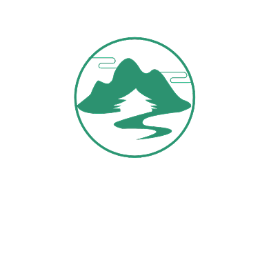 中国风山水饭店LOGO背景