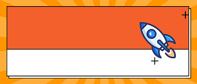 扁平手绘卫星发射公众号首图背景