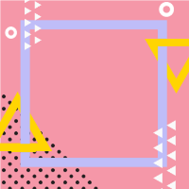 时尚几何卡通风格公众号推送次图小图背景