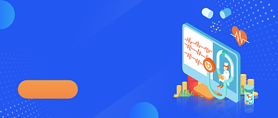 蓝色手绘医疗险购买公众号首图背景