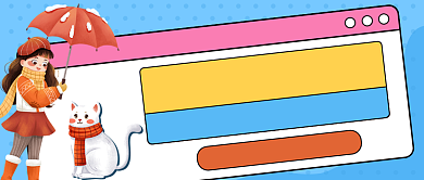 宠物护理知识蓝色清新公众号首图背景