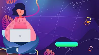 平面设计学校培训在职教育课程封面背景