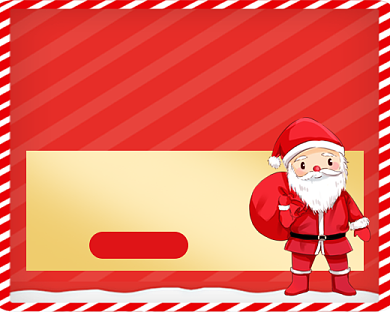 圣诞节促销红色卡通小程序封面背景