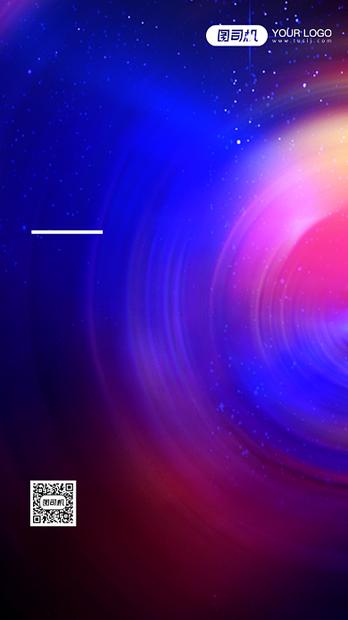 邀请函年会科技手机海报背景