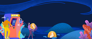 金融陷阱手绘卡通公众号首图背景