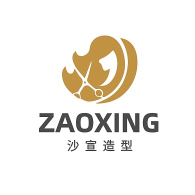 美发理发店造型美女LOGO