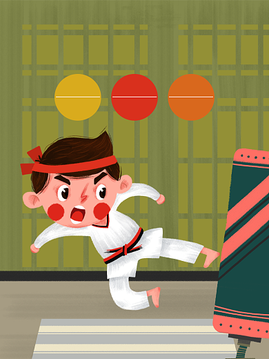 跆拳道道服淘宝主图直通车模板背景