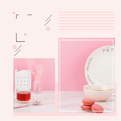 你好早安方形配图背景