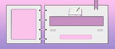 粉紫考研指南公众号首图背景