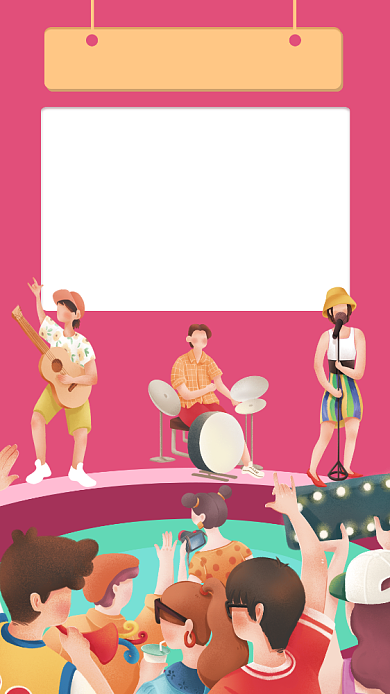 音乐乐器培训公众号竖版配图背景