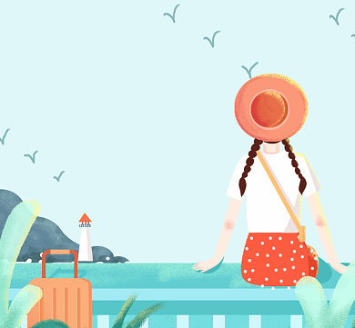 心宽如海文艺清新朋友圈封面背景