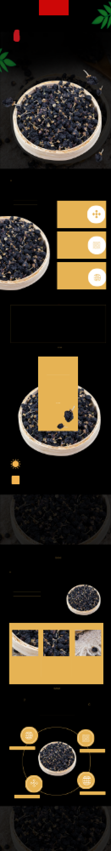 枸杞黑枸杞养生中药详情页背景