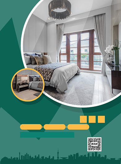 房屋出租绿色宣传印刷海报背景