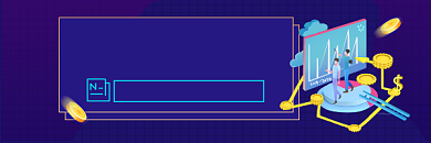 投资入门指南商务插画热文链接背景