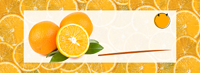 冬季脐橙促销全屏海报背景