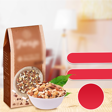 电商淘宝食品面包坚果麦片燕麦零食天猫促销背景