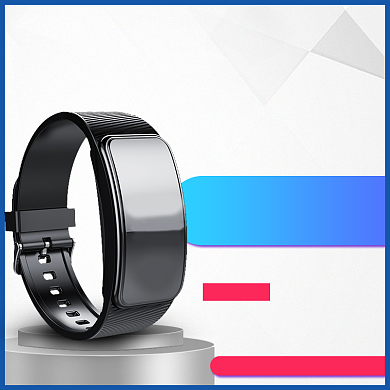 智能AI手环数码手机电脑耳机促销直通车背景