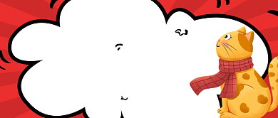 红色创意宠物知识公众号首图背景