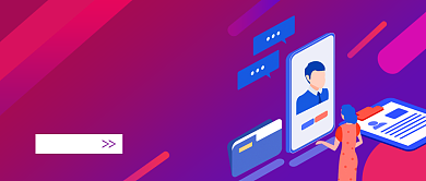 紫色渐变招聘公众号首图背景