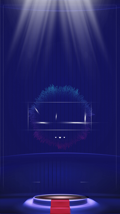 科技感新品发布会邀请函手机海报背景