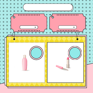 直播间电商淘宝满赠小清新主图直通车背景