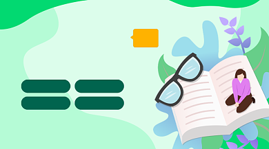 绿色卡通考研教育备考规划课程封面背景