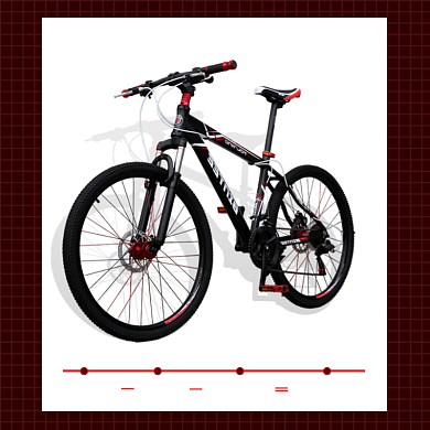 运动户外公路自行车价格条简约促销主图背景