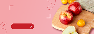 水果生鲜苹果淘宝电商banner背景