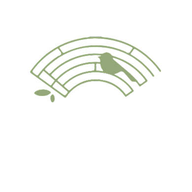 创意民宿餐饮窗户小鸟LOGO背景