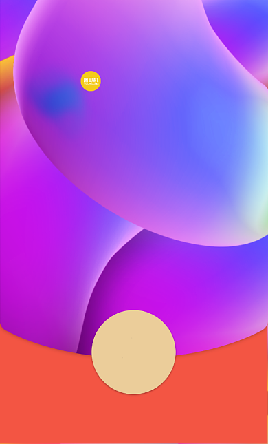 粉蓝渐变大气微信红包封面背景