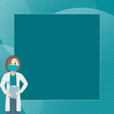 健康科普简约插画公众号次图背景