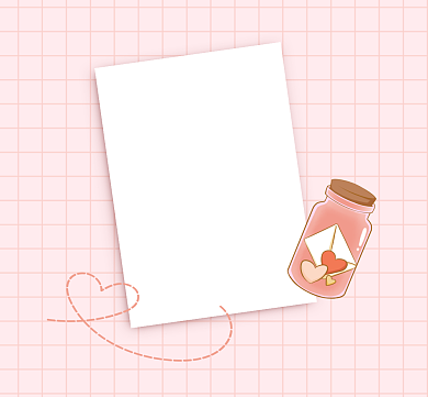 偷偷许愿粉色清新朋友圈封面背景