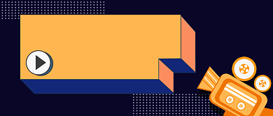 黑色卡通手绘短视频广告插入公众号首图背景