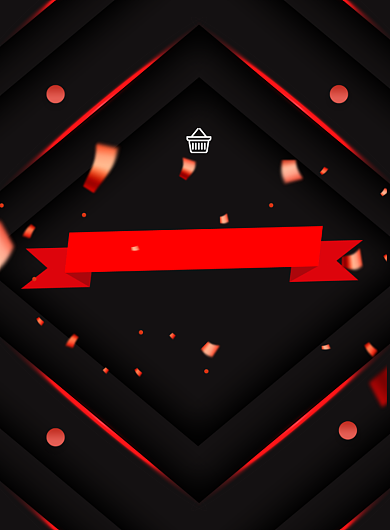 黑色星期五黑红简约创意促销海报背景