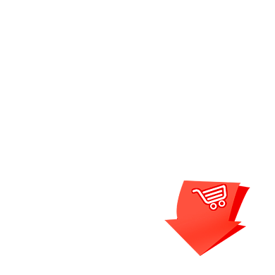 红色创意箭头买二送一图标背景