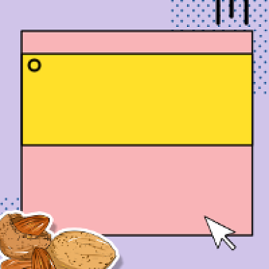 坚果零食清新简约公众号次图背景