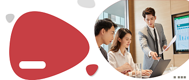 简约商务企业财务报告公众号封面背景