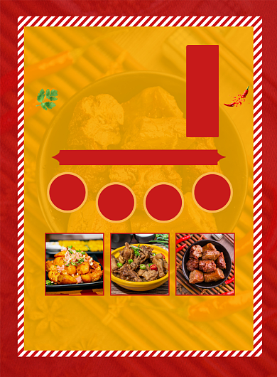 深夜美食餐饮促销宣传印刷海报背景