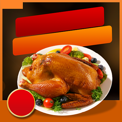 餐饮美食烧鸡饿了么主图背景