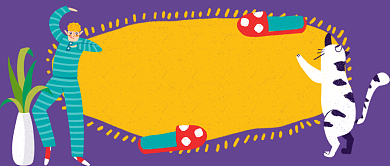 宠物心理学手绘卡通公众号首图背景