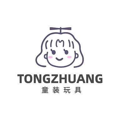 可爱女孩母婴童装瞳帽玩具LOGO