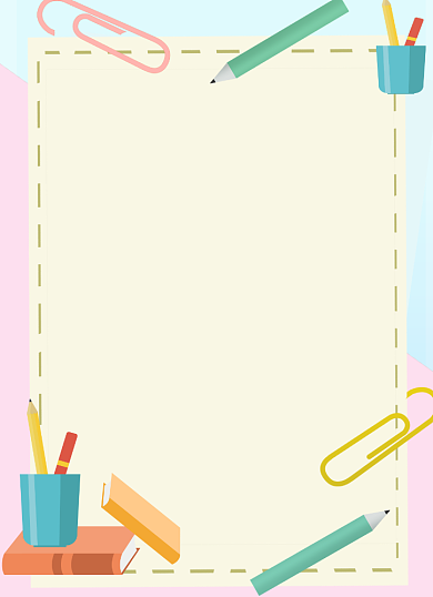 教师节感谢信简约卡通风感谢老师信纸背景