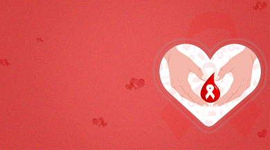 世界艾滋病日爱心红色宣传banner背景