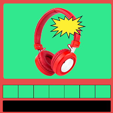 耳机新品体验活动横版手机海报背景