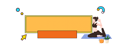 瘦身瑜伽时尚插画公众号logo背景