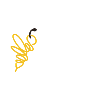 蜜蜂线条创意家纺LOGO标志VI背景